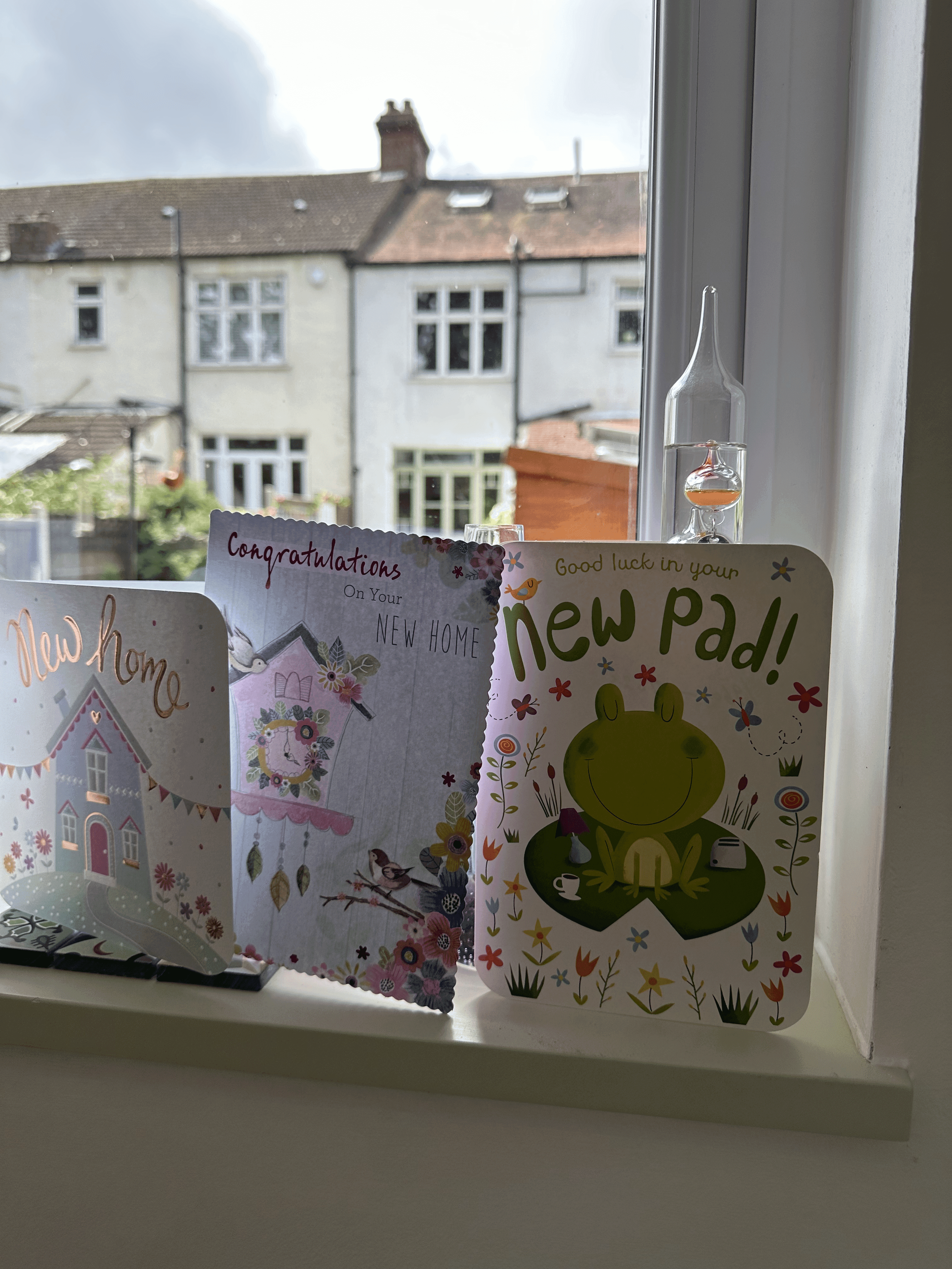 Happy family with granny annexe